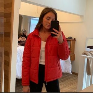 Red REI Puffer Jacket